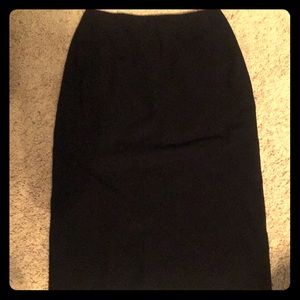 Black pencil skirt